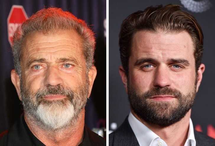 11. Mel Gibson i jego syn Milo Gibson, ktÃ³ry takÅ¼e zajmuje siÄ™ aktorstwem