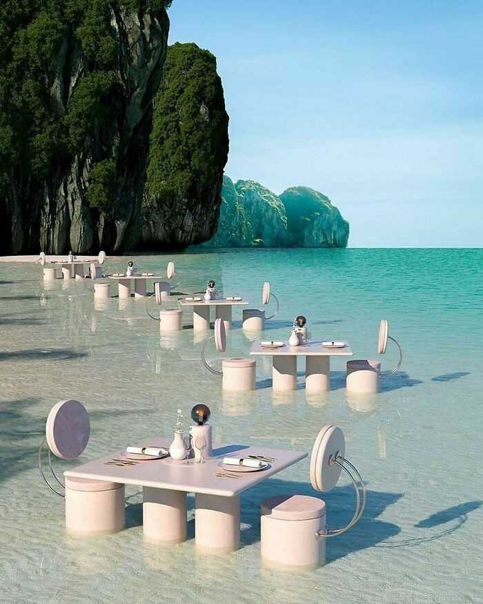 Restauraсja na plaÅ¼y