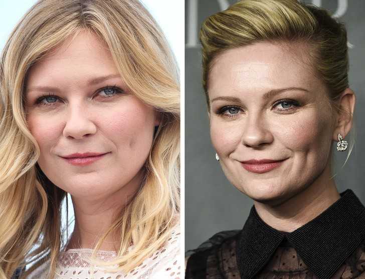 12. Kirsten Dunst uÅ›miecha siÄ™ jednym kÄ…cikiem ust.