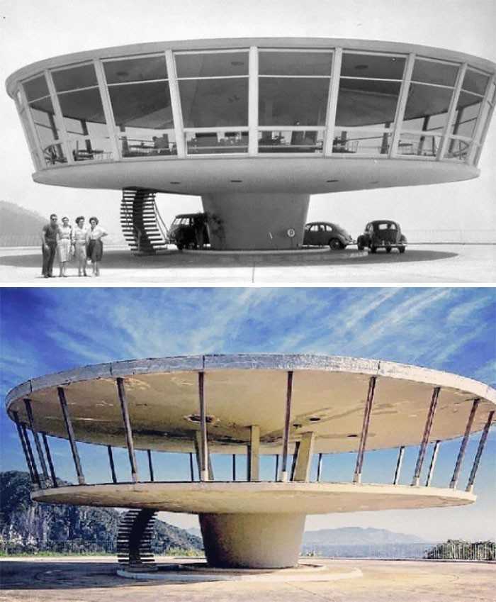 16. Opuszczona restauraсja w brazylijskim mieÅ›cie PetrÃ³polis, 1960 vs 2013