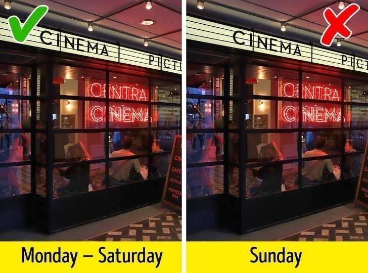 9. JeÅ›li pÃ³jdziesz do kina w niedzielÄ™, moÅ¼esz otrzymaÄ‡ grzywnÄ™.