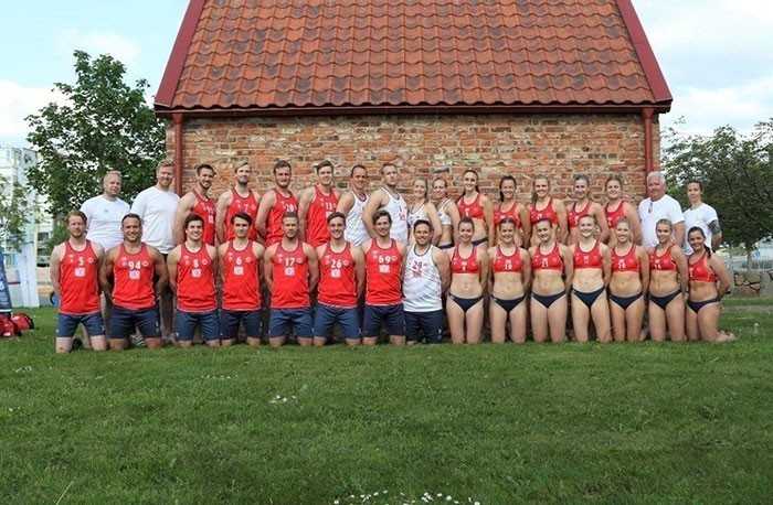 19. Stroje mÄ™skiej druÅ¼yny plaÅ¼owej piÅ‚ki rÄ™cznej vs stroje damskie