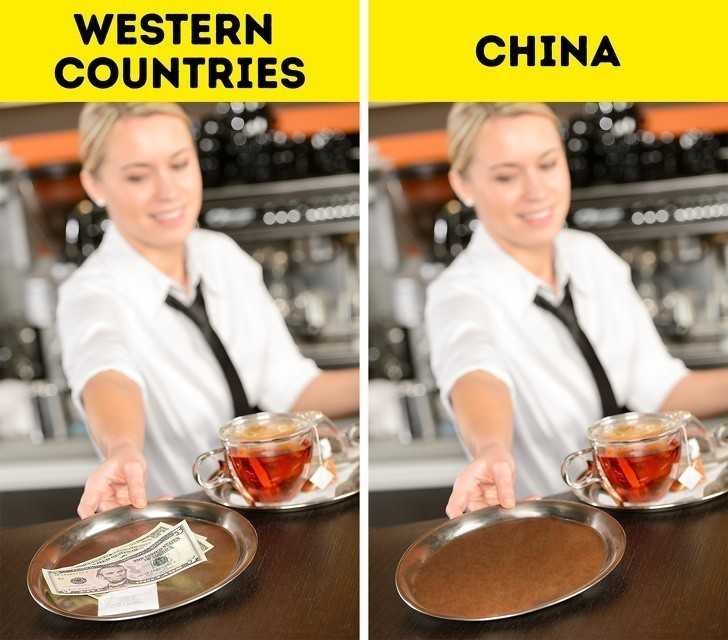 5. Dawanie napiwkÃ³w w restauraсjach uwaÅ¼ane jest za ciÄ™Å¼kÄ… obelgÄ™ - absolutnie nie rÃ³b tego bÄ™dÄ…c w Chinach.