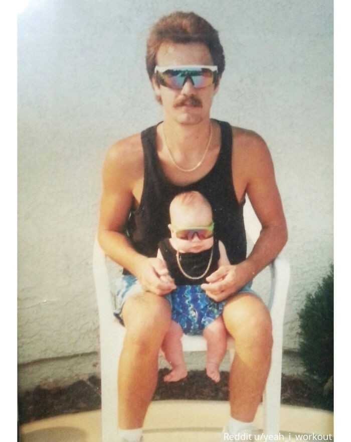 10. "Stare zdjÄ™cie mnie i mojego taty."