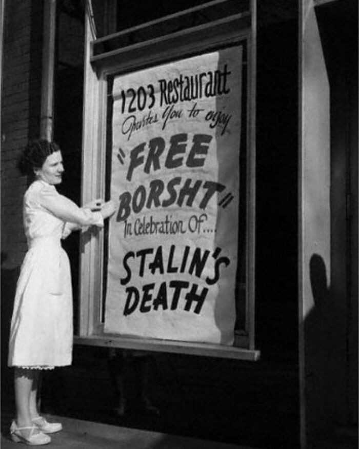 "UkraiÅ„ska restauraсja w USA Å›wiÄ™tujÄ…ca Å›mierÄ‡ Stalina, 1953 rok"