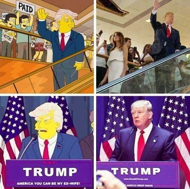 10 Przepowiednia wygranej Donalda Trumpa w â€žSimpsonachâ€