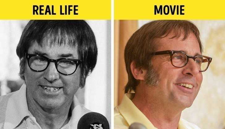 7. Steve Carell jako Bobby Riggs, "Wojna pÅ‚ci"