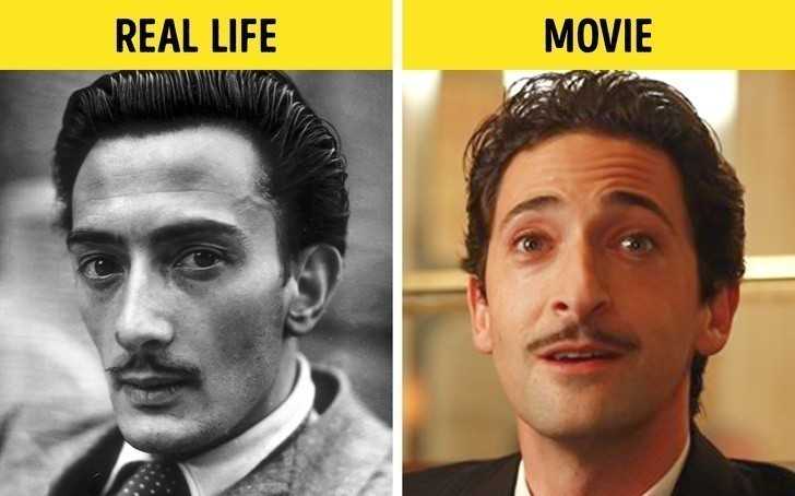 15. Adrien Brody jako Salvador Dali, "O pÃ³Å‚nocy w ParyÅ¼u"