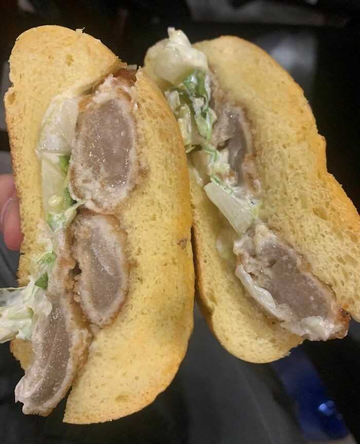 "Kanapka, ktÃ³rÄ… dostaÅ‚em w burgerowni"